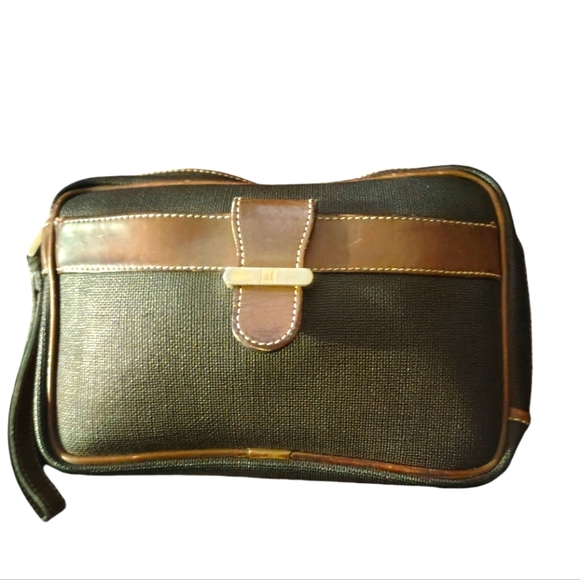 thumbnail image 2 of Dunhill Leather-Trimmed Patterned Briefcase - Brown Briefcases, Bags 2 of 10